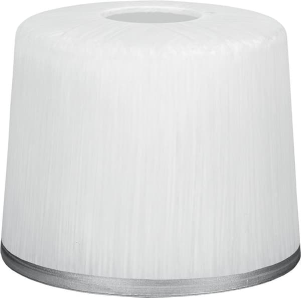 Oval glaslampeskærm CHROME metalramme E27