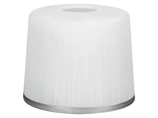 Oval glaslampeskærm CHROME metalramme E27