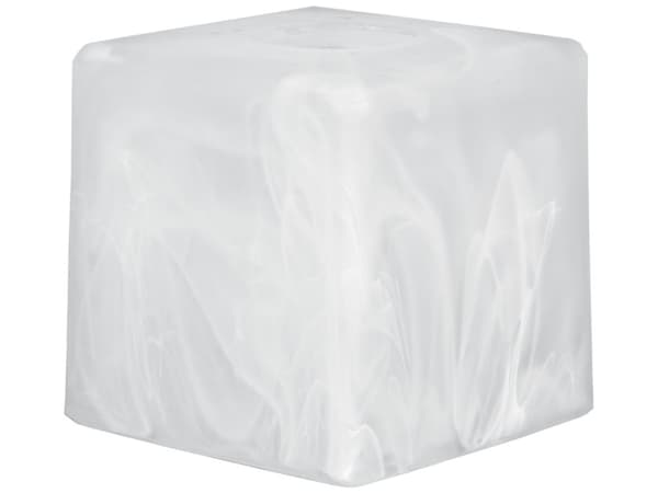 LAMPESKÆRM firkantet fatning E27 TIL LAMPER 10x10 cm glas