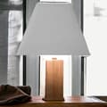 Miniatyrbild 2 av 2: Lampskärm - Fyrkantig - Ljusgrå - För lampa - Sockel 41 cm - E27 sockel med reducering