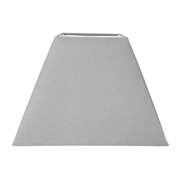 Lampskärm - Fyrkantig - Ljusgrå - För lampa - Sockel 41 cm - E27 sockel med reducering