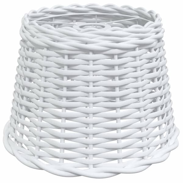 Taklampskärm vit Ø30x20 cm korgmaterial