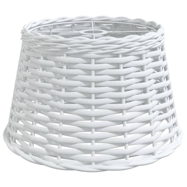 Taklampskärm vit Ø38x23 cm korgmaterial