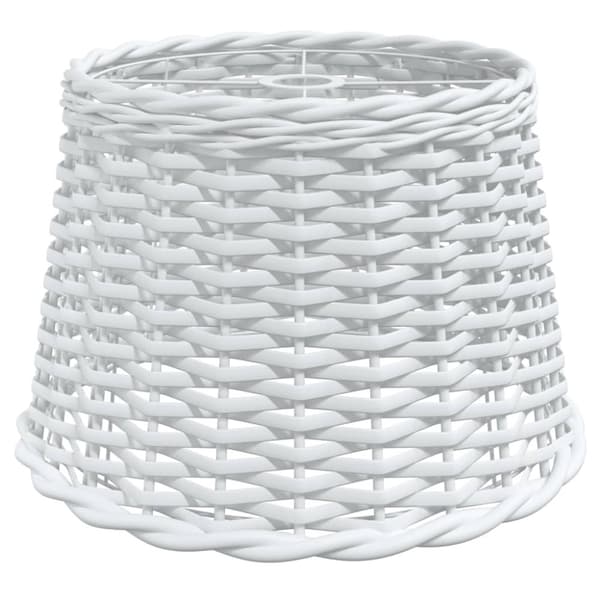 Taklampskärm vit Ø40x26 cm korgmaterial