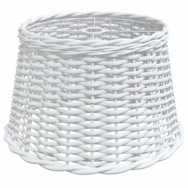 Taklampskärm vit Ø45x28 cm korgmaterial