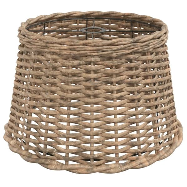 Taklampskärm brun Ø45x28 cm korgmaterial