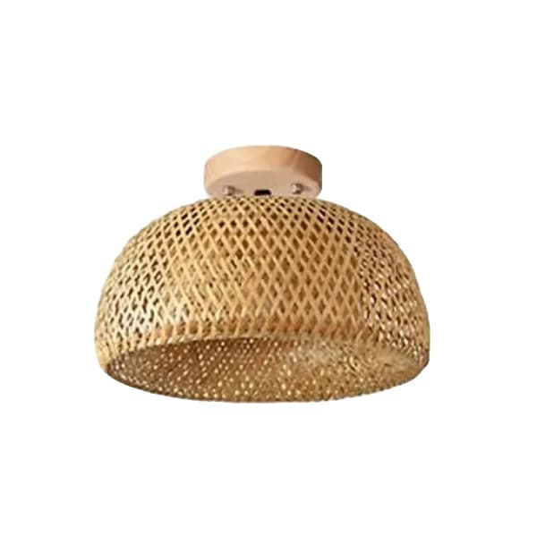 Bambusloftlampe, To Størrelser Tilgængelige, E27 Sokkel, Moderne Stil,38x20x10, Pære ikke inkluderet