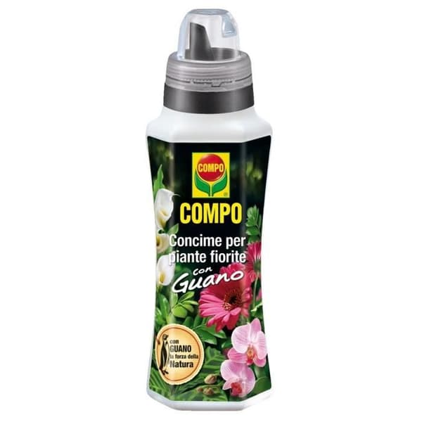 COMPO flytande gödsel för blommande växter med Guano 1Lt