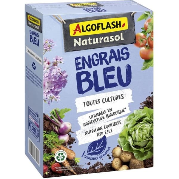 Blue Fertilizer - Algoflash Naturasol - 100% Natural - 1,5 kg
