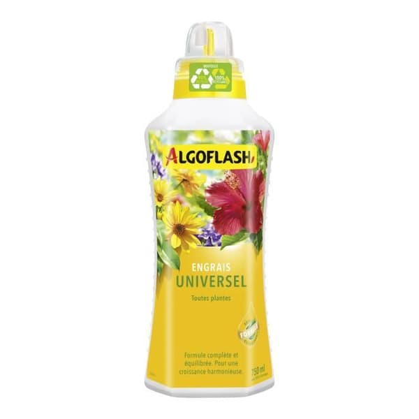 Universalgödsel - ALGOFLASH - 750 mL - Lämplig för alla växter - Med spårämnen