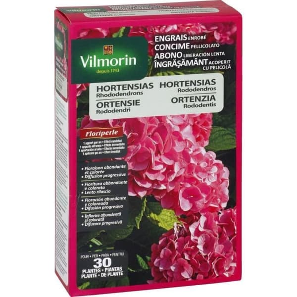 Vilmorin Belagda Gödningsmedel för Hortensior och Rhododendron Floriperle Förpackning om 800 g 4 LG - 6428299