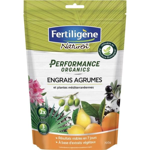 FERTILIGENE Performance Organisk gödningsmedel Citrus, medelhavsväxter - 700 g