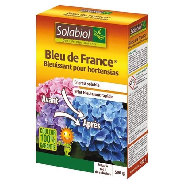Blå gödningsmedel - SOLABIOL - Bleu De France® - Snabb blånande effekt - Kapacitet 500 g