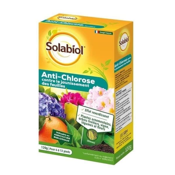 SOLABIOL SOFER120 - Universalgödsel - Mot gulkning av blad - Återgrönande effekt