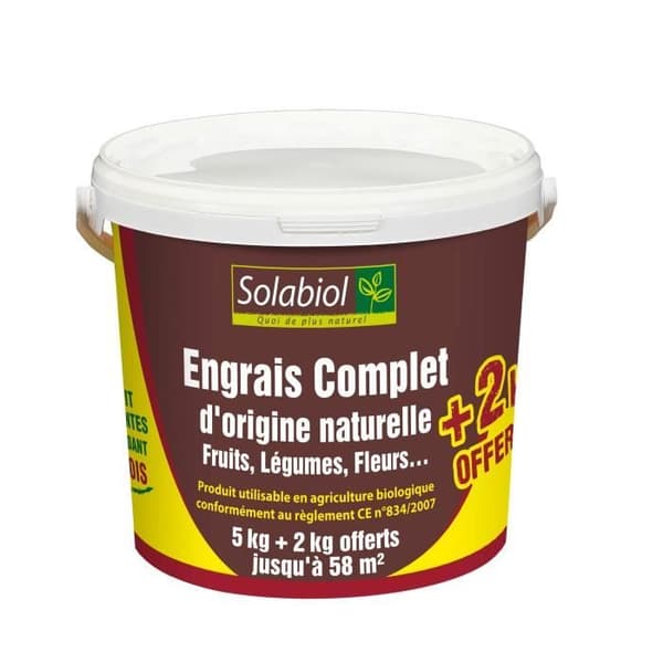 Komplettgödsel SOLABIOL - 5 + 2kg som ges /nc