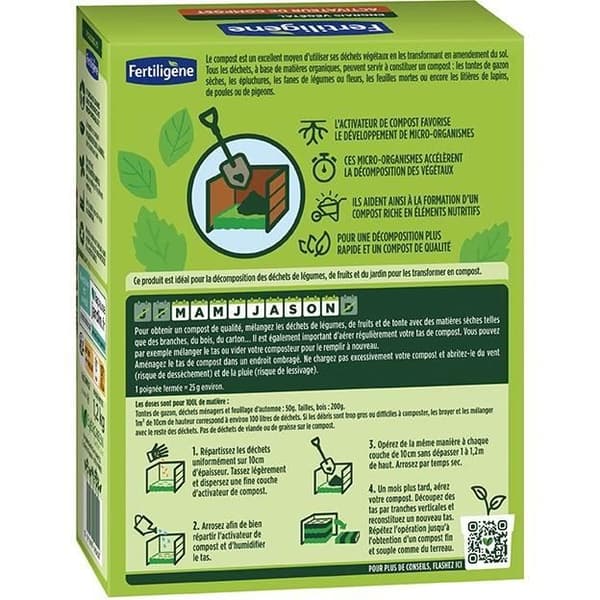 FERTILIGENE kompostaktivator - FACOMP12 - 1,2 kg - Påskyndar nedbrytningen av avfall