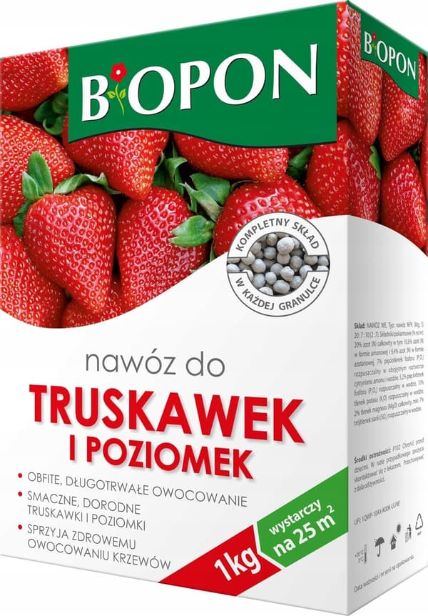 BIOPON Jordbær- og vildjordbærgødning 1 kg