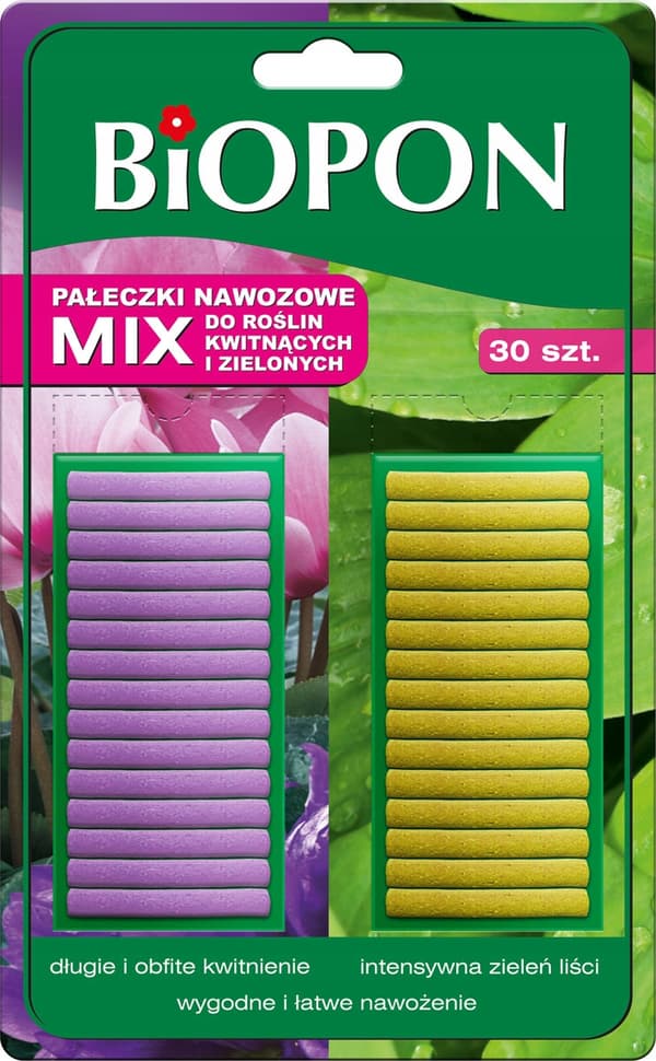 BIOPON Gødningspinde MIX 30 stk.