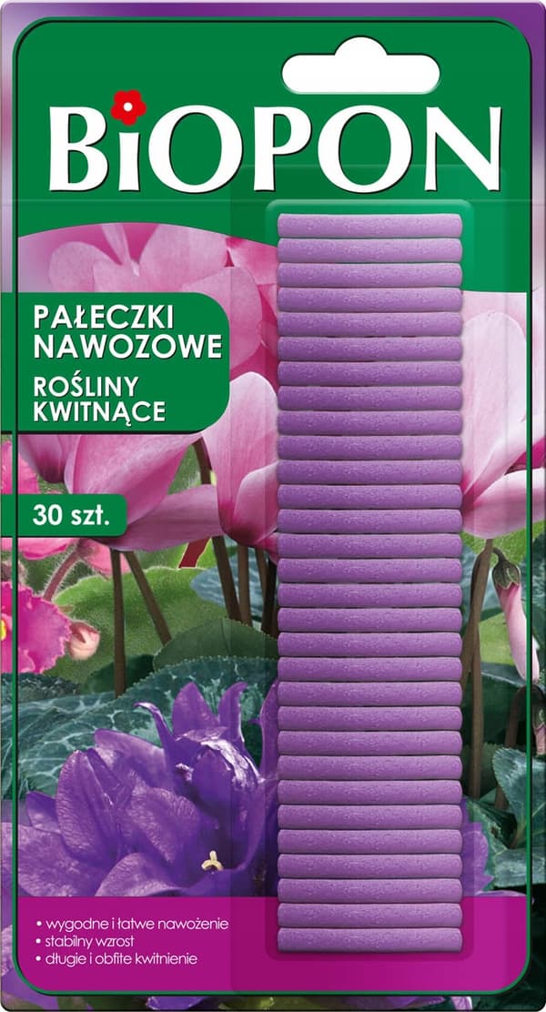 BIOPON Lannoitetikut kukkiville kasveille 30 kpl.