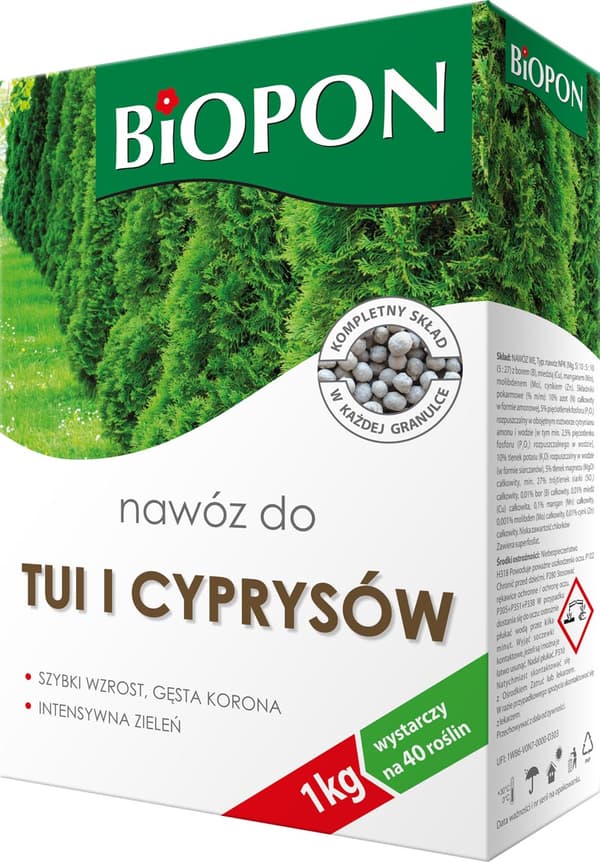 BIOPON Gødning til thuja og cypresser 1 kg
