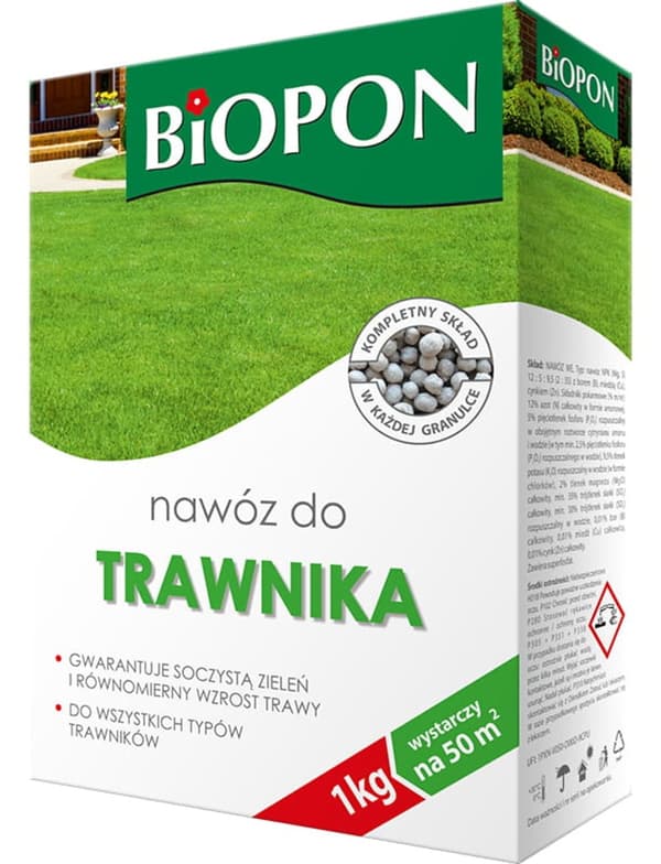Biopon gräsmattegödselgranulat 1 kg 8635