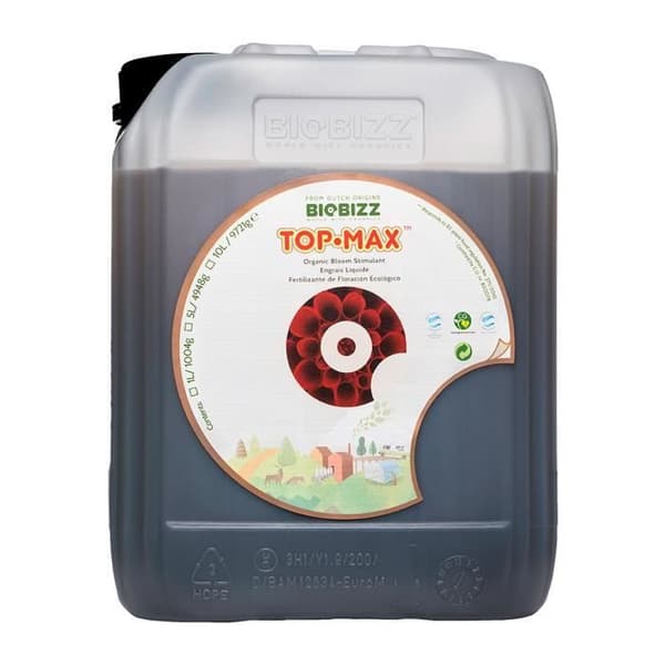 TopMax blommande gödsel - BIOBIZZ - 5 L - Stimulerar blomningen - Ekologiskt jordbruk kompatibelt - Flytande