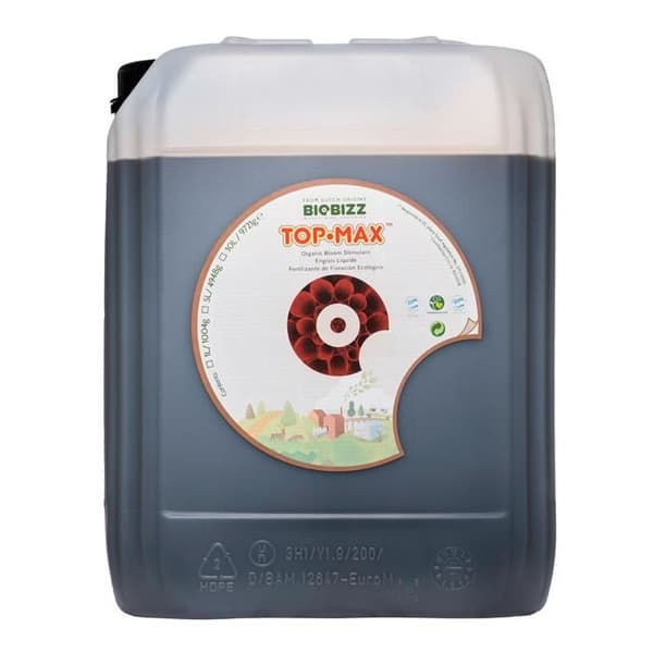 TopMax blommande gödsel - BIOBIZZ - 10 L - Ekologiskt blomningsstimulerande medel - Universal - Flytande