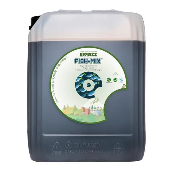 Fish-Mix tillväxtgödsel - BIOBIZZ - 10 L - Universal - Flytande - Kraftfullt jordregenererande gödselmedel