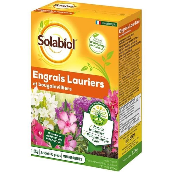 SOLABIOL SOLAURY15 Laurbær- og bougainvilleagødning - 1,5 kg