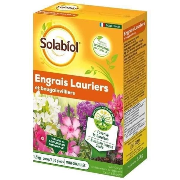 SOLABIOL SOLAURY15 Laurbær- og bougainvilleagødning - 1,5 kg