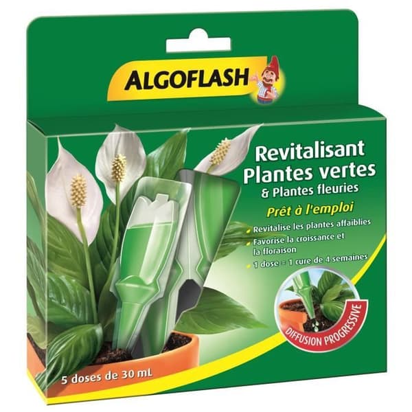 Monodosis revitaliserende grønne planter og blomstrende planter 30 ml - 5 doser