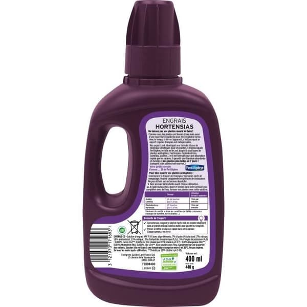 FERTILIGENE Hortensia- ja Alppiruusulanoite - 400 ml