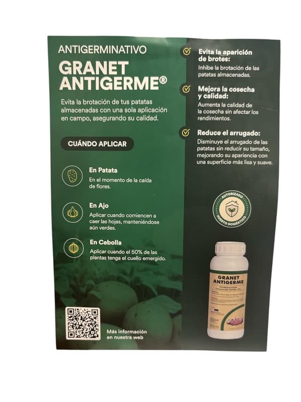 Granat Antigerme, Tehokas Itämisen Estäminen, Parantaa Sadon Laatua, Käyttäjäystävällinen Sovellus