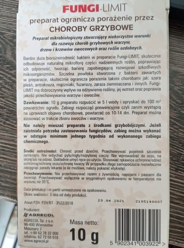 Præparat mod svampesygdomme hos planter 10 g
