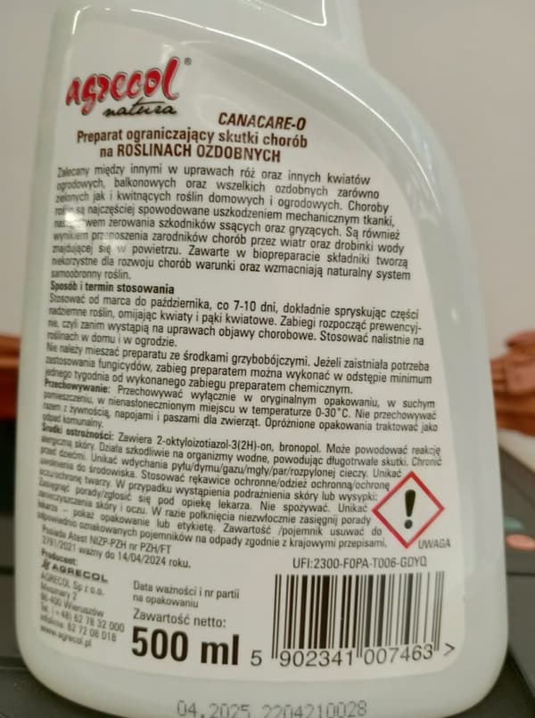 Spray mod plante- og blomstersygdomme 0,5 l