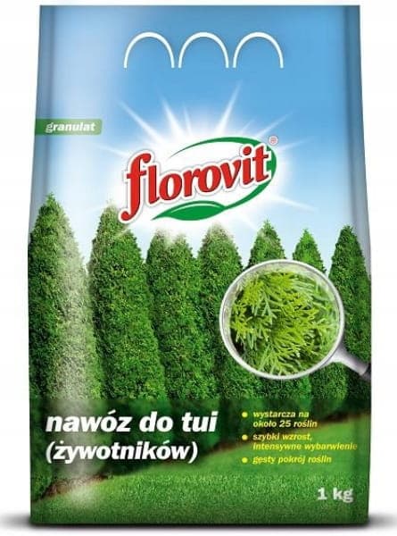 Florovit gödselmedel för tuja 1 kg granulat