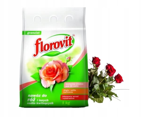 Florovit gödselmedel för rosor och andra blommande växter 1 kg granulat