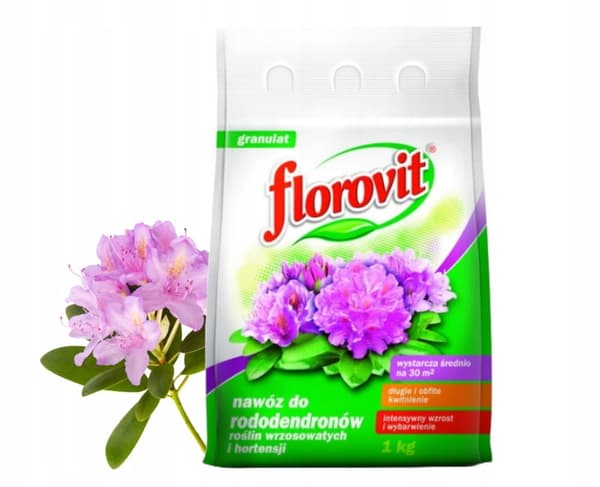 Florovit-lannoite alppiruusuille, kanerville ja hortensioille 1 kg rakeinen