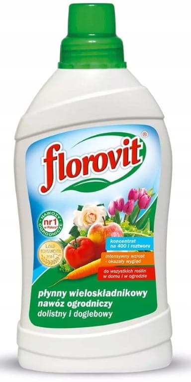 Florovit yleiskäyttöinen puutarhalannoite, nestemäinen, monikomponenttinen, 1 l
