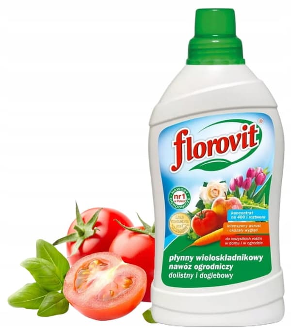 Florovit yleiskäyttöinen puutarhalannoite, nestemäinen, monikomponenttinen, 1 l