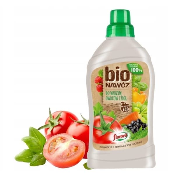 Florovit flytande gödningsmedel för grönsaker, frukt, örter, naturligt, BIO, 1 l ekologiskt