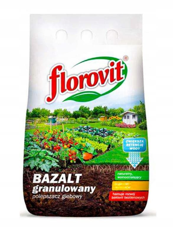Florovit basaltmjöl 5 kg granulerat gödselmedel