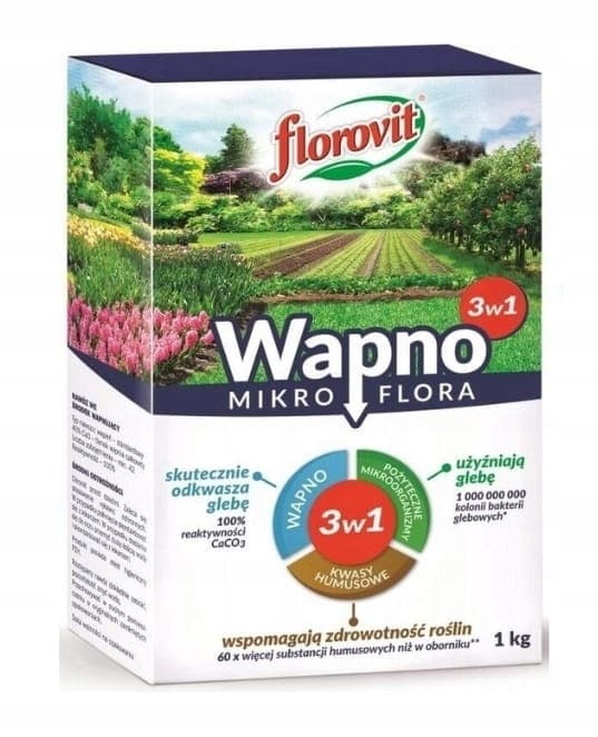 Florovit kalkgødning mikroflora 1 kg multifunktionel granuleret gødning