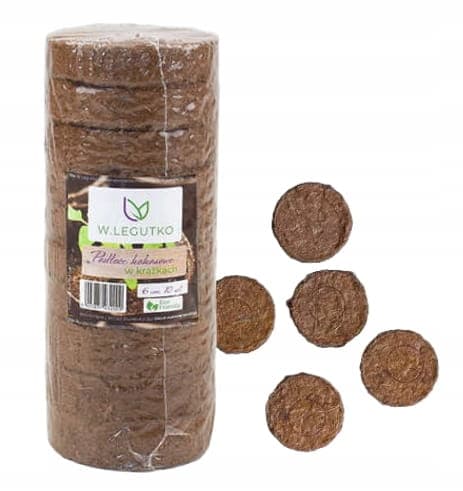 Kokossubstrat i en 6 cm skiva, 10 st., fin fraktion
