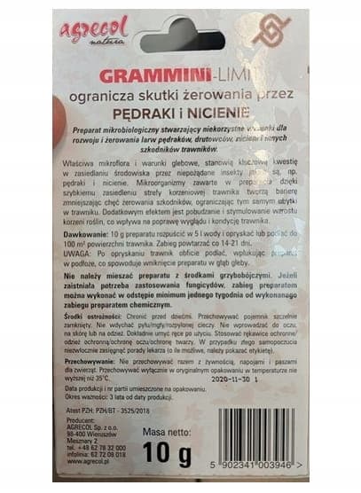 Grammini-LIMIT 10g Nematodlårmedel - naturligt gräsmatteskydd