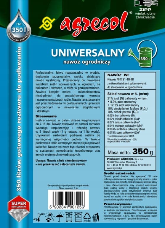 Universalgödsel 350g Omfattande näring för trädgårds- och husväxter