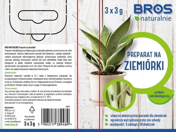 Svampemyg 3x3g Naturlig beskyttelse til dine potteplanter