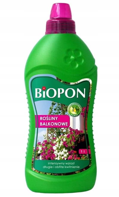 Koncentrerat gödselmedel för balkongväxter 1L Intensiv blomning
