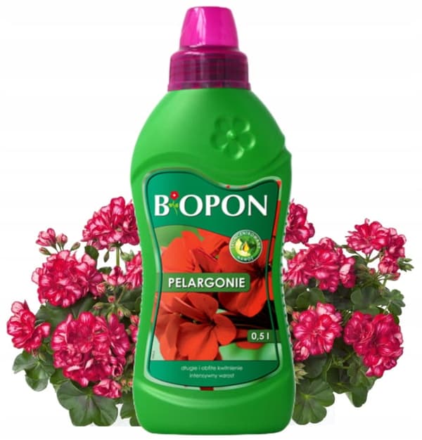 Flytande gödselmedel för pelargoner 500ml Lång och riklig blomning