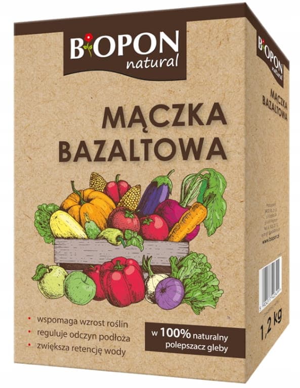 Basalttijauho 1,2 kg Luonnollinen maanparannusaine